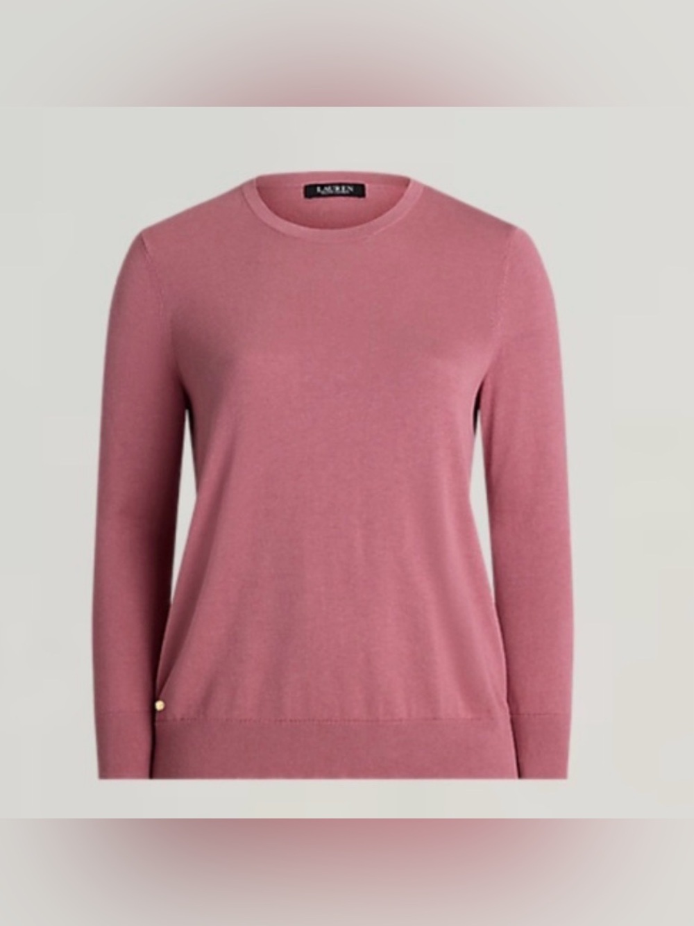 Lauren Ralph Lauren womens  Cotton Blend Sweater Crewneck Soft Knit Pullover